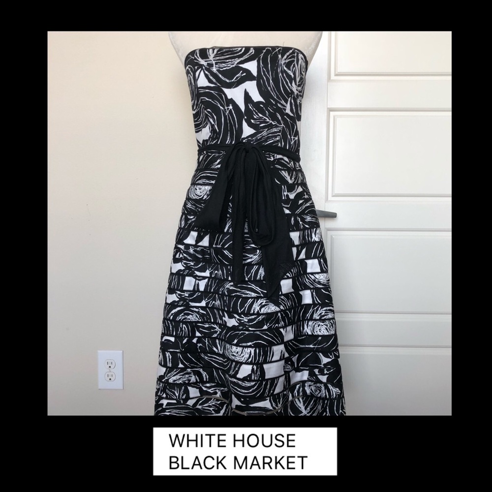 White House Black Market Floral Cocktail Dress
